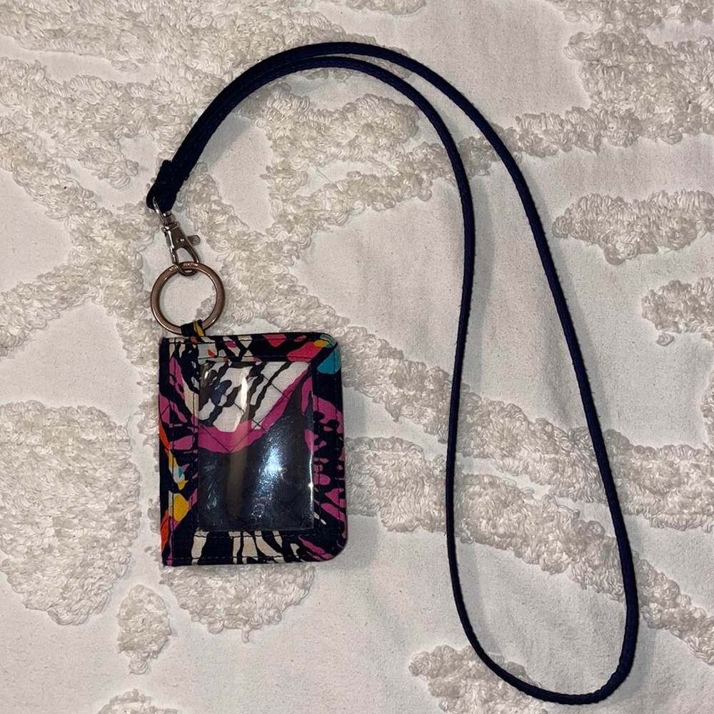 Vera Bradley ID Wallet and Lanyard